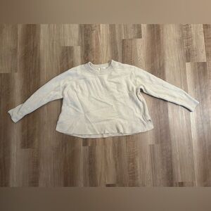 Madewell (Re)sourced Cashmere Crewneck Sweater | XL | Heather Beige